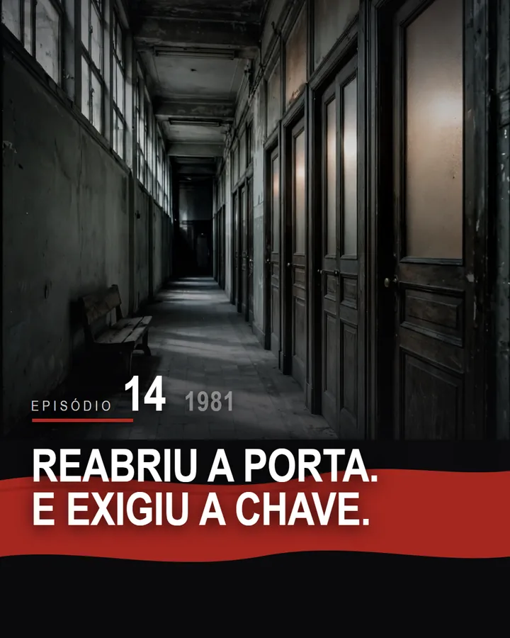 Capa do episódio 14 da série do Banco de Crédito Móvel: Reabriu a porta. E exigiu a chave.